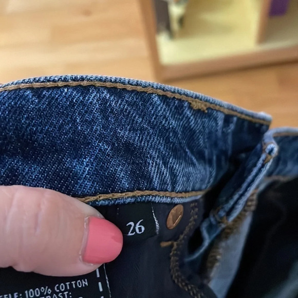 7 for All Mankind Denim Mini Skirt Size 26 - Picture 4 of 7